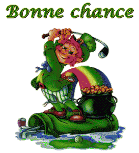 Gif animé bonne chance lutin